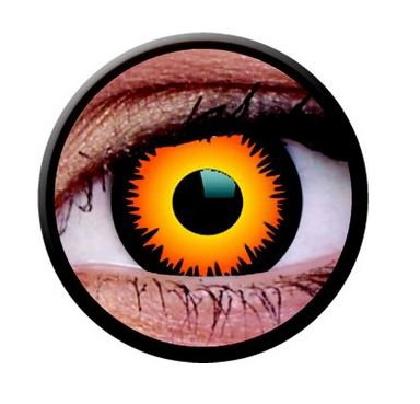 Motivlinse Funny Lens Orange Werewolf